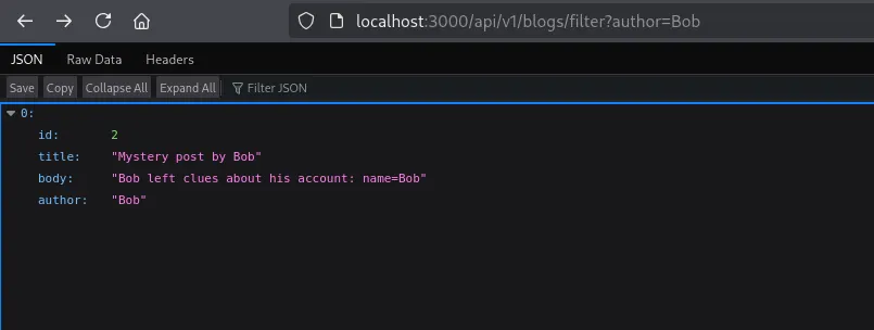 Website initial view