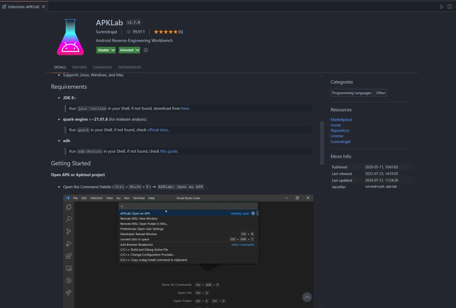 vscode apklab