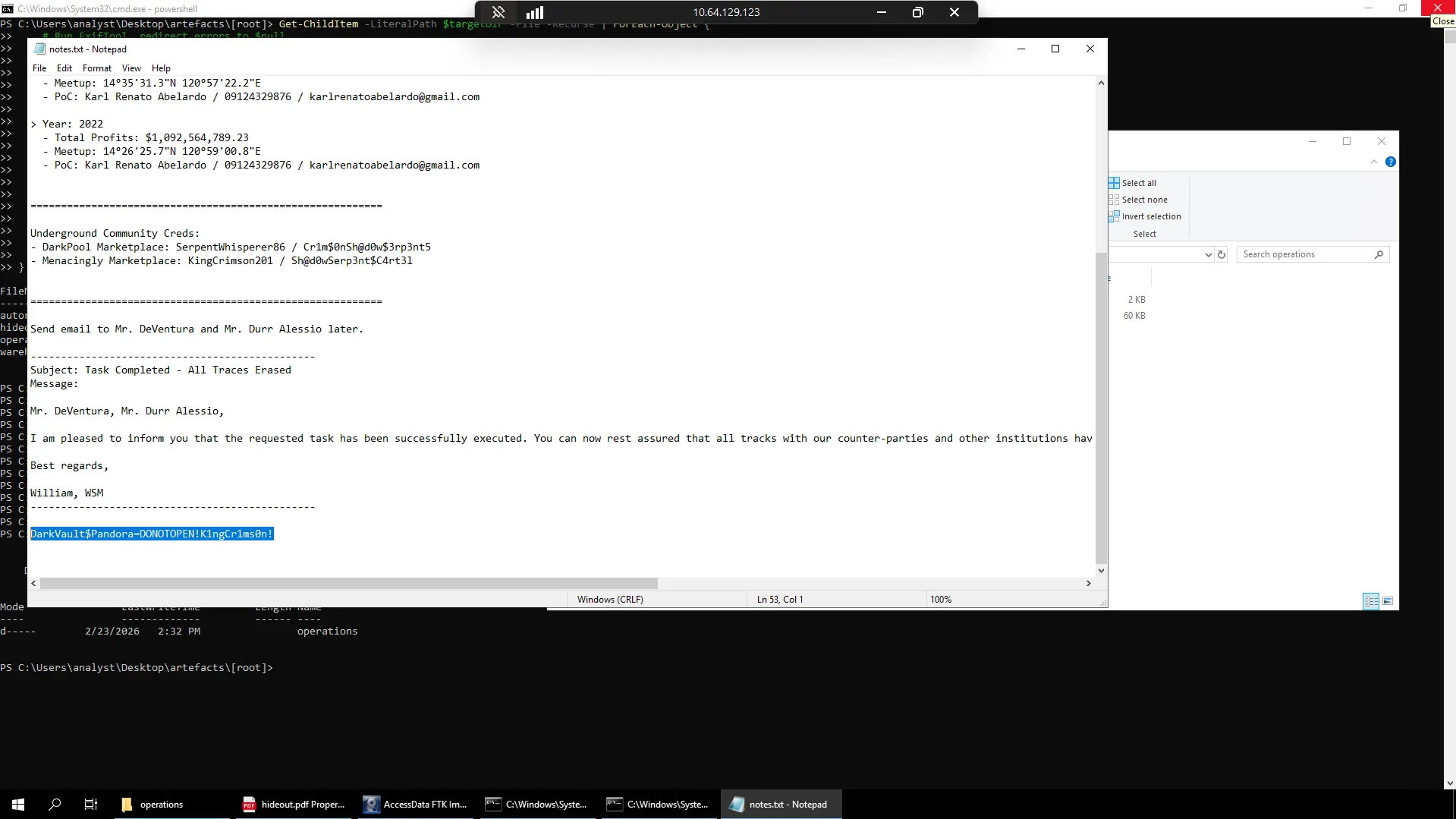 Website initial view