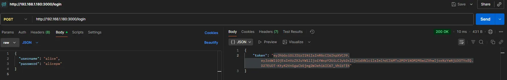 Website initial view
