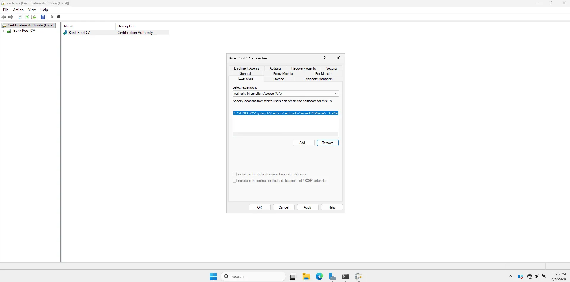 Website initial view