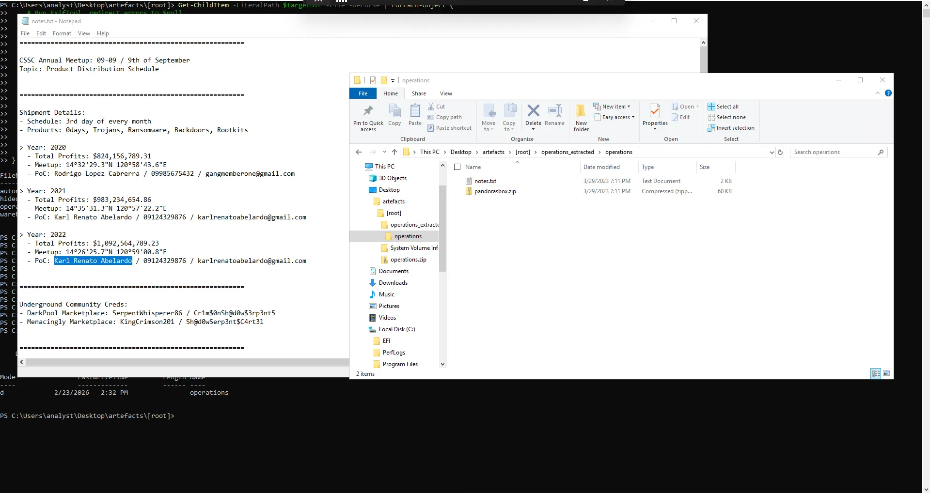 Website initial view