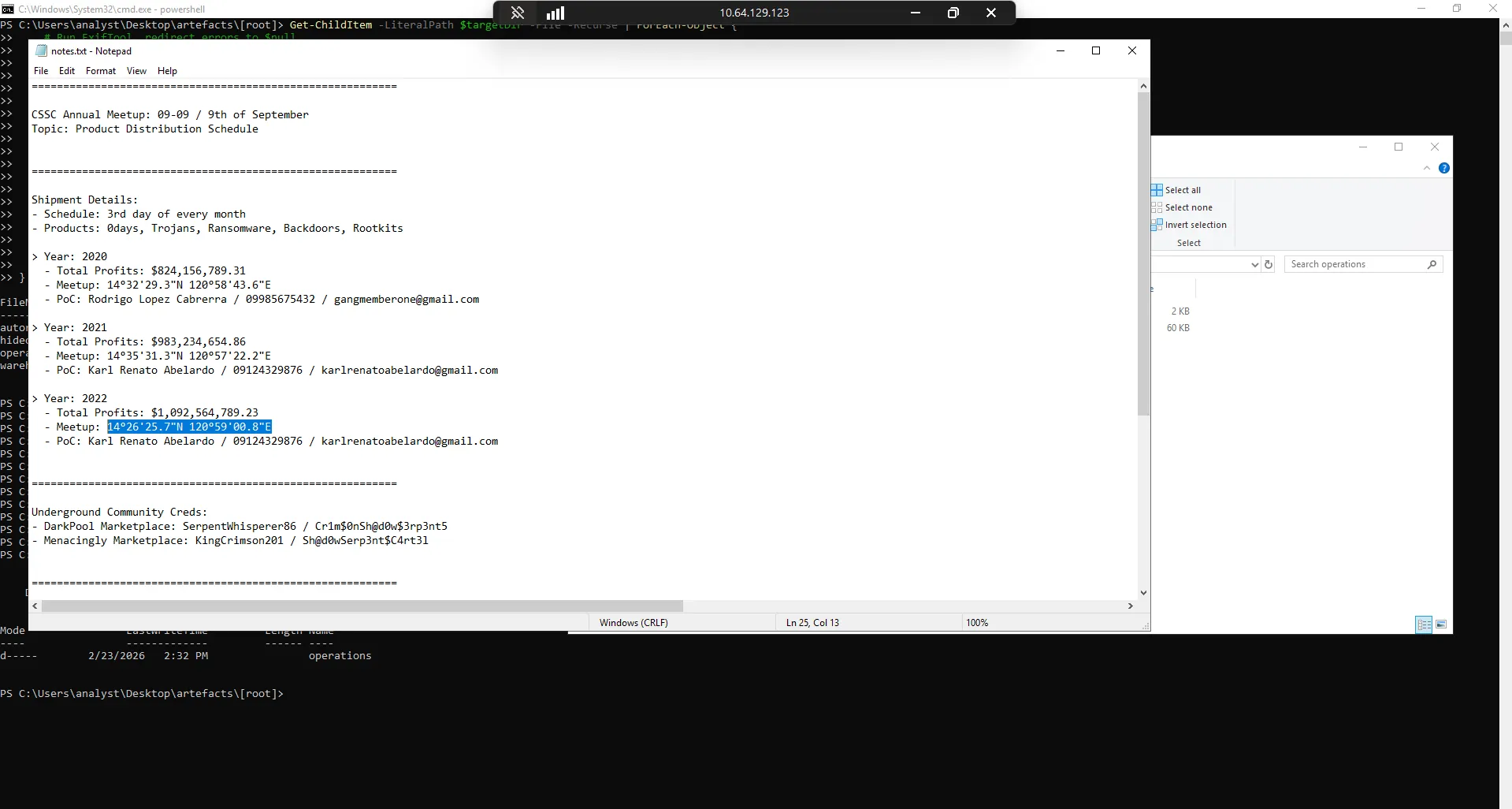 Website initial view