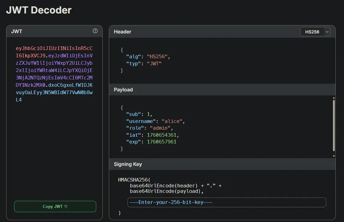 Website initial view