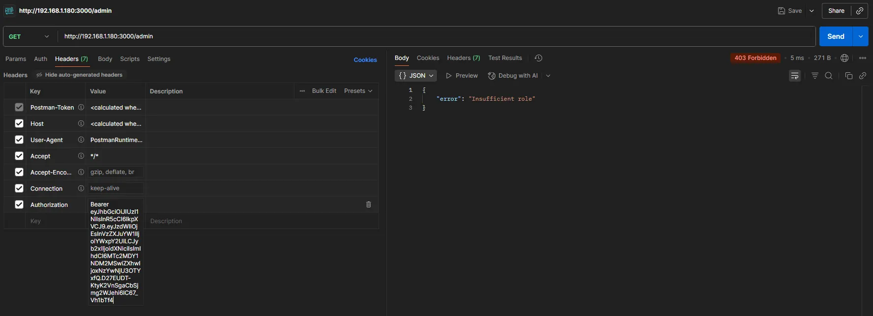 Website initial view