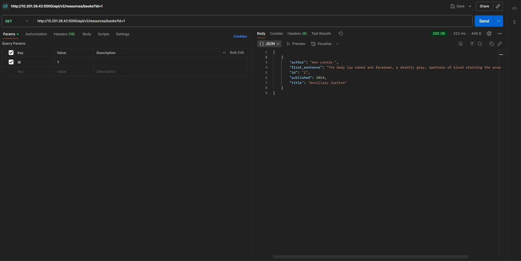 Website initial view