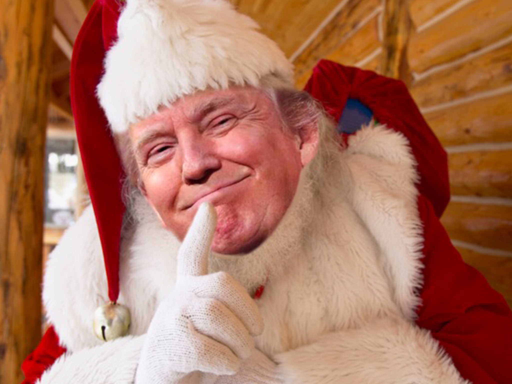 Посмотрим дед мороза. Трамп Санта. Дед Мороз. Внук Деда Мороза. Хитрый дедушка Мороз.