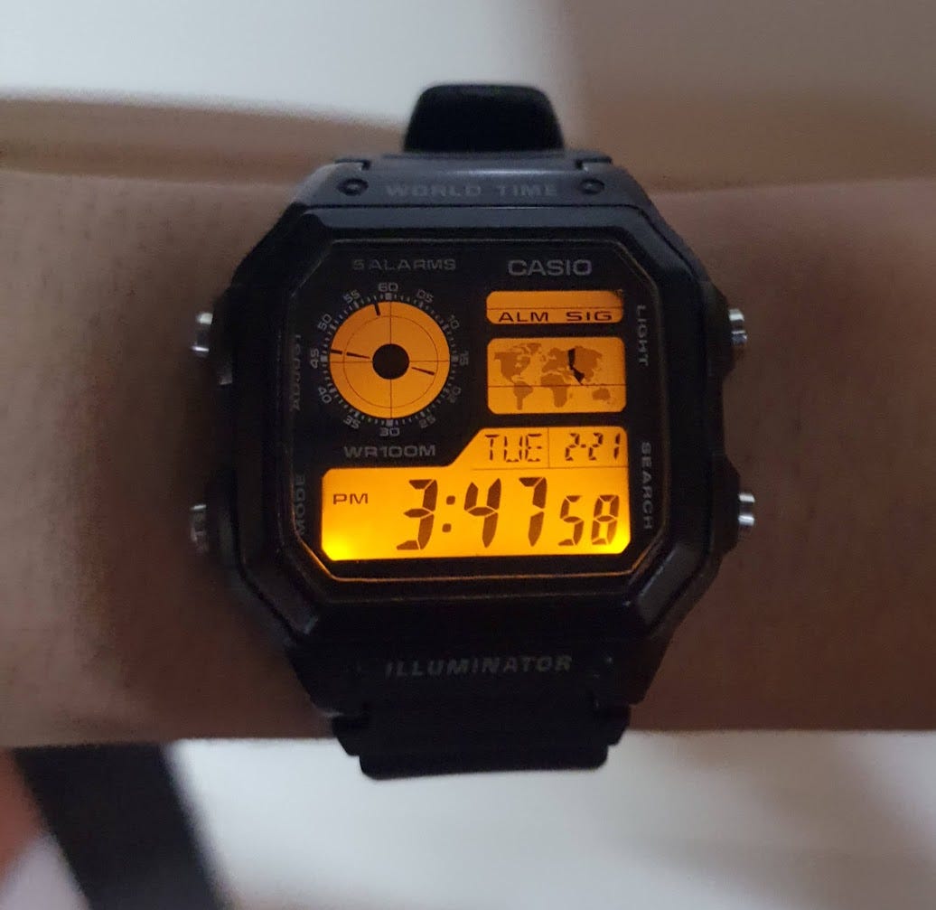 Casio AE1200, a digital watch legend – LJPUK