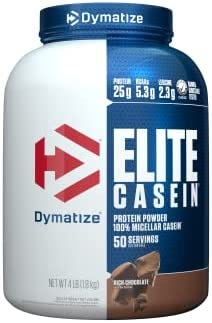 Dymatize Elite Casein Protein Powder, Slow Absorbing with Muscle Building Amino Acids, 100%…