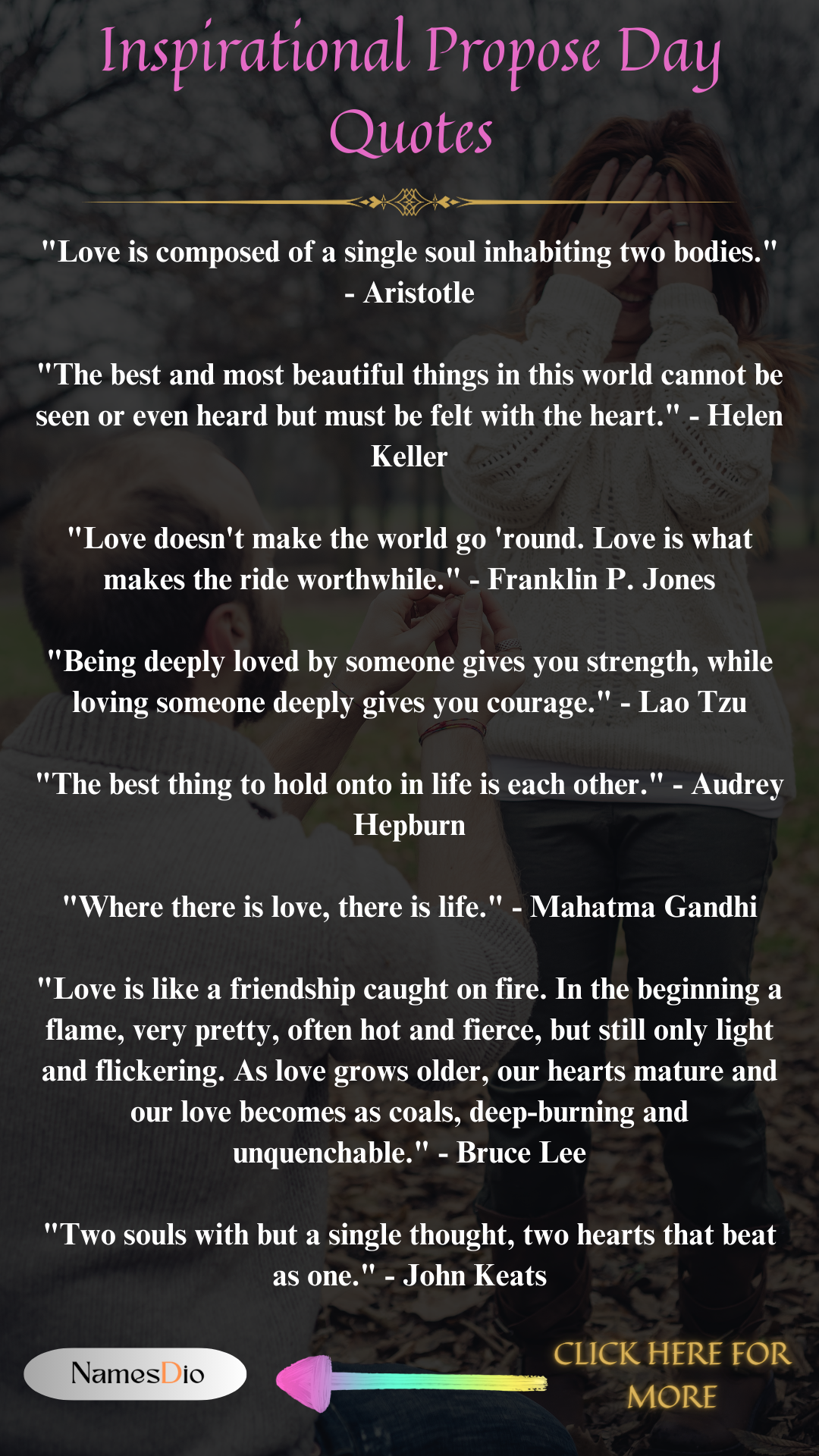 Expressing Affection: Propose Day Quotes and Captions for Instagram | by  Namesdio | Medium, image size:1080x1920