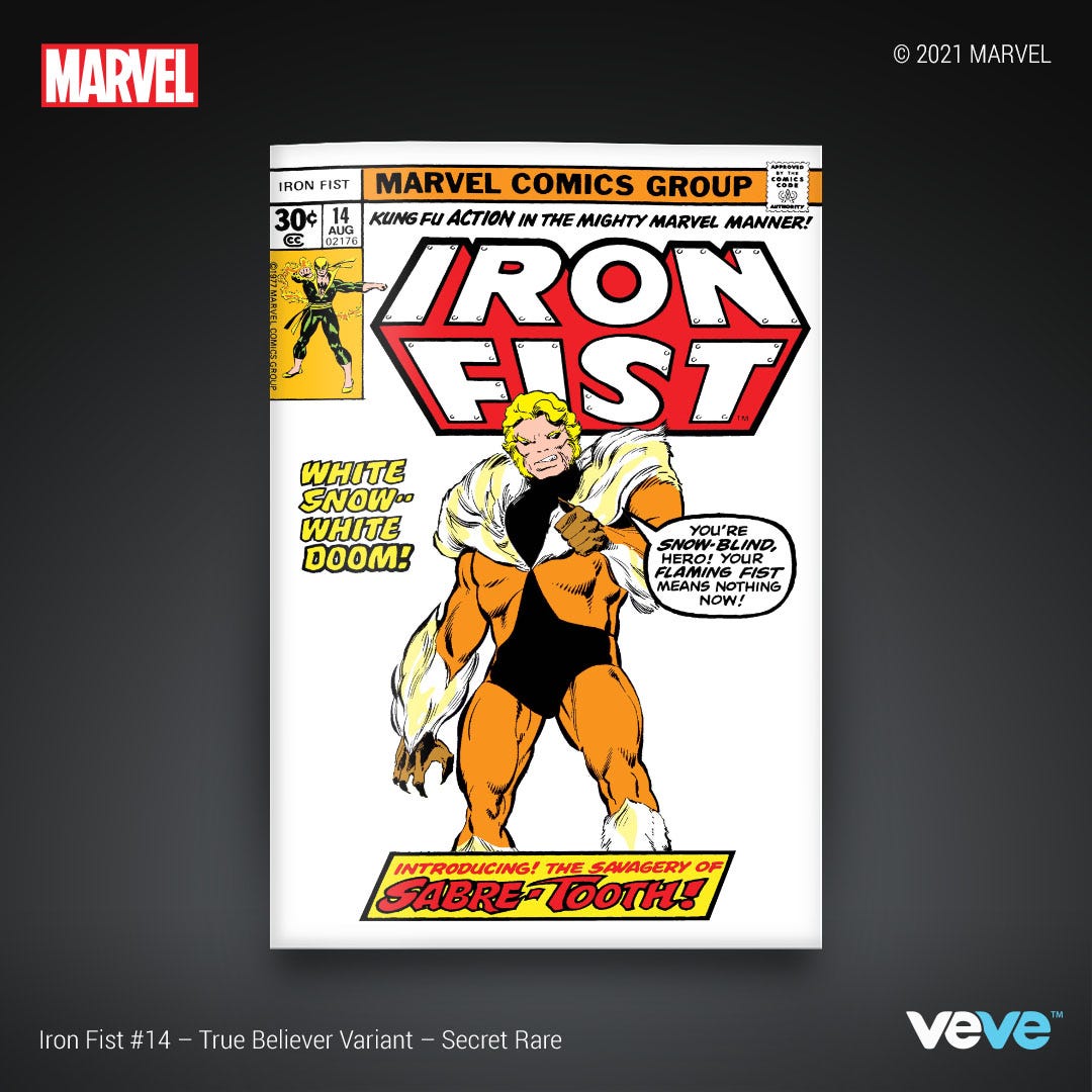 Iron Fist #14 - 1st App of Sabretooth (VF)