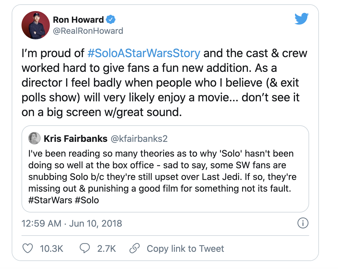 Star Wars Last Jedi backlash Rian Johnson says sorry to angry fans, Films, Entertainment