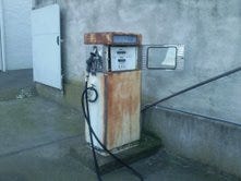 The petrol pump and the dead bodies and the cougar.