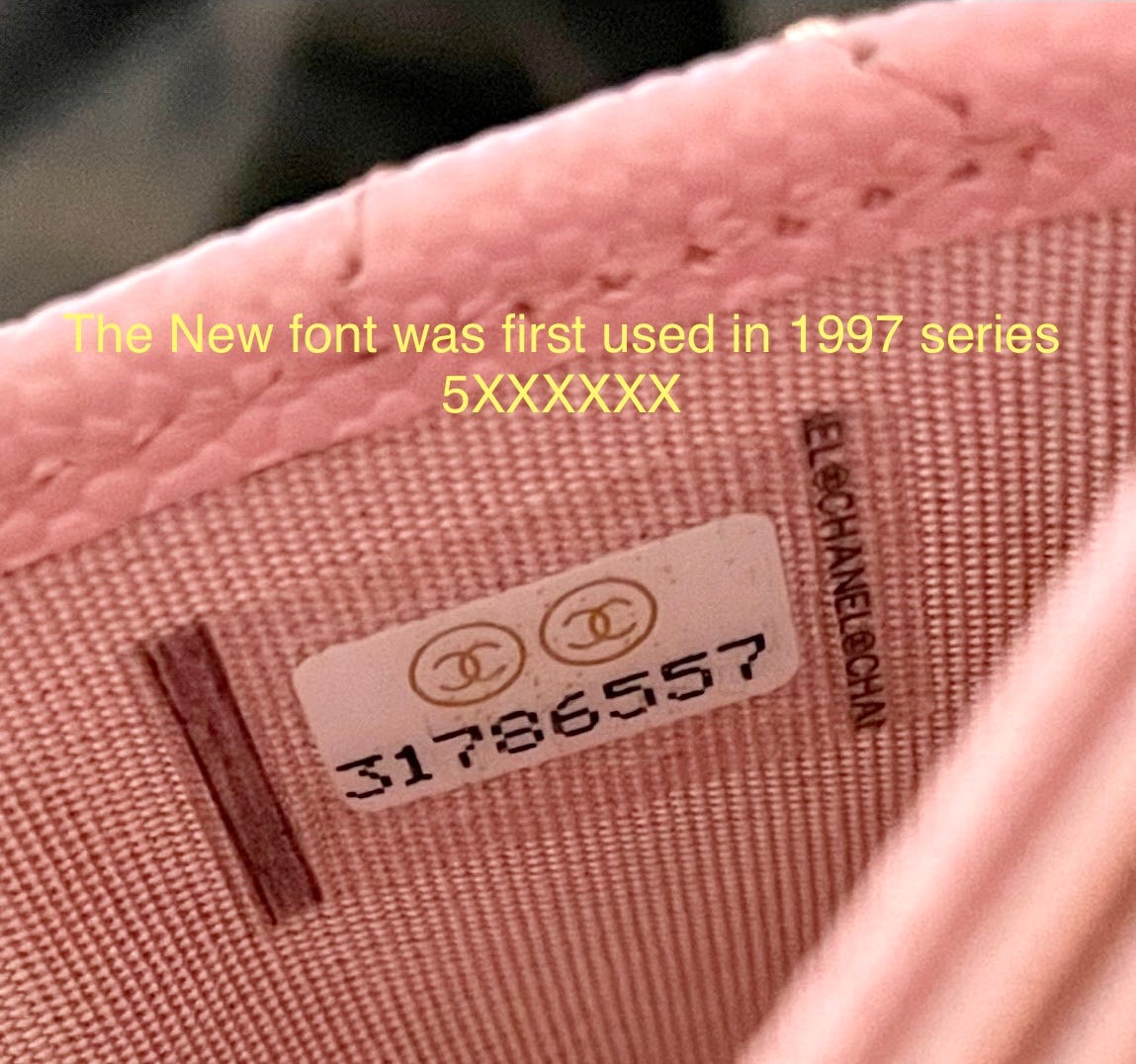 🖌 VERY USEFUL INFORMATION: Chanel Date Codes On Serial Stickers