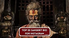 sanskrit bio for instagram