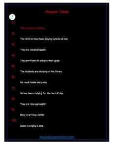 how to converting Present Tense negative sentences to positive form