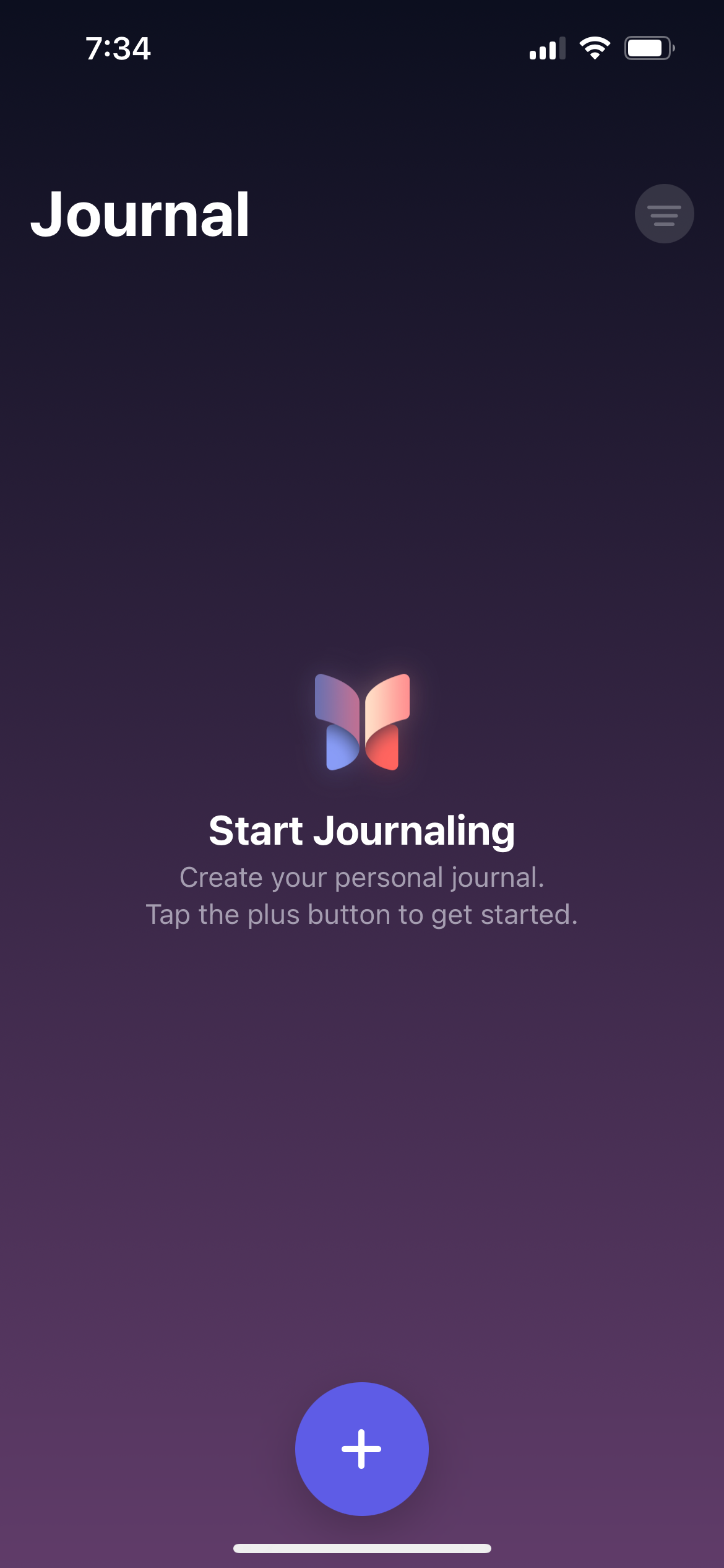 Personal 2024 journal app