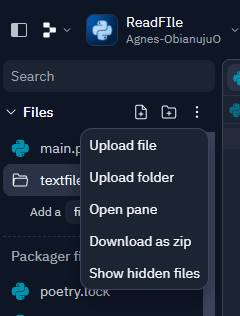 An Image capturing uploading a text file