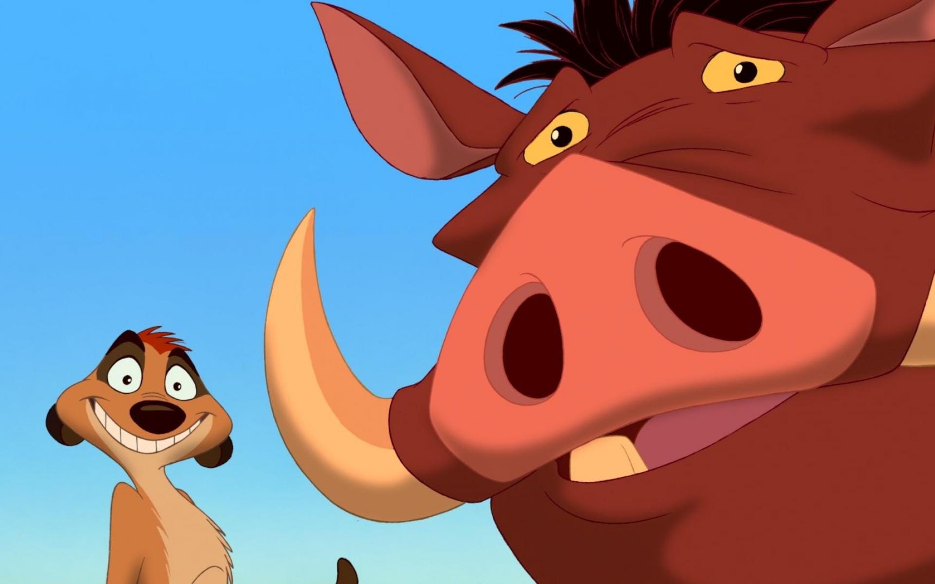 Timon and Pumbaa, some of Disney's most iconic comic relief characters.