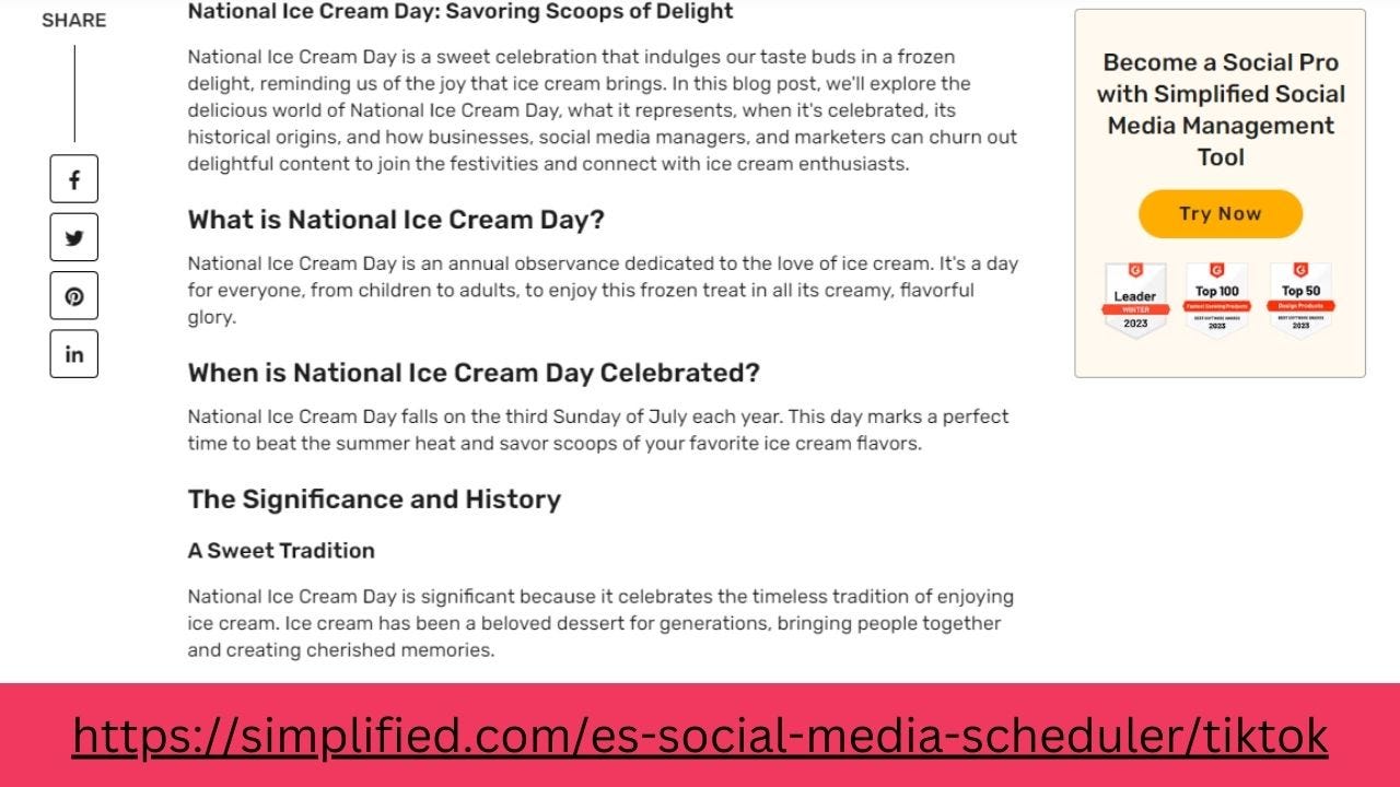 National Ice Cream Day – Medium