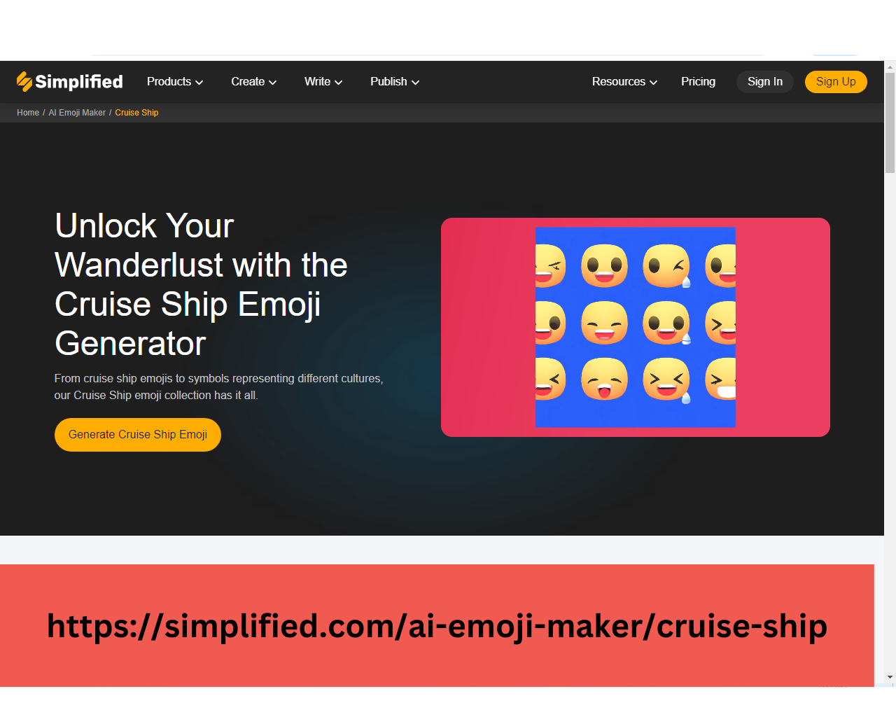 Cruiseship Emoji Maker Medium