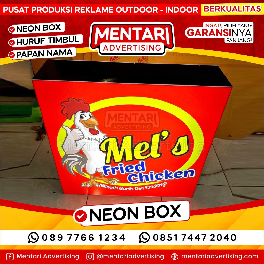 Jasa Pembuatan Neon Box Surabaya – Medium