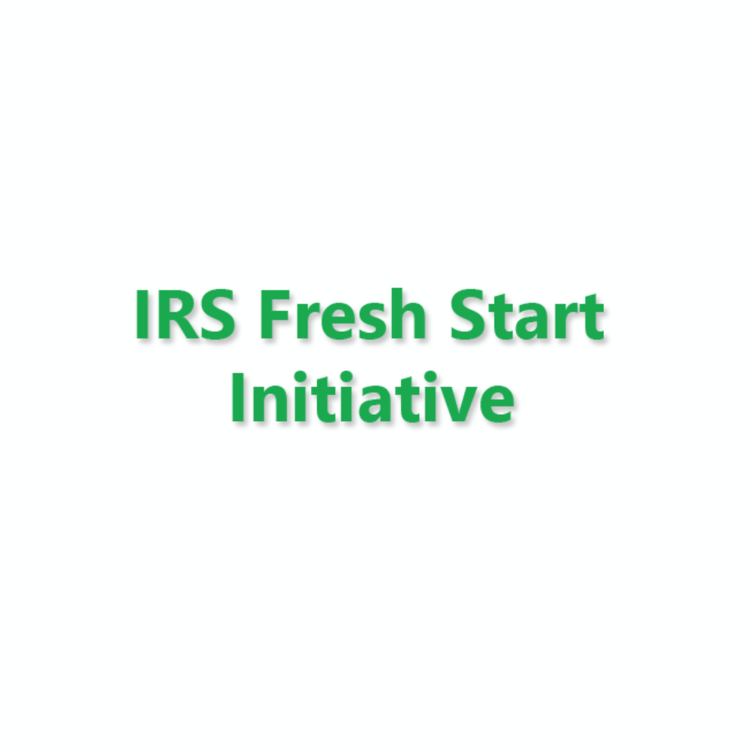 IRS Fresh Start Initiative Medium
