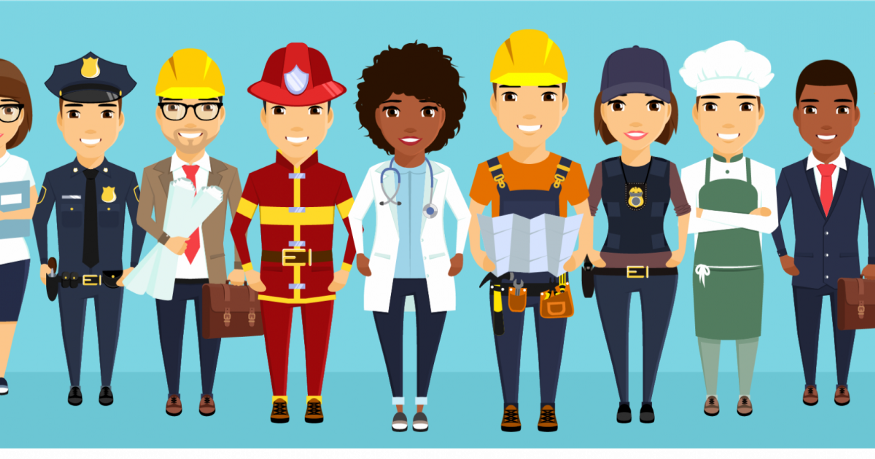 Well paid professions. Career choices for women. Well paid professions. Представители разных профессий. Профессии на французском карточки.