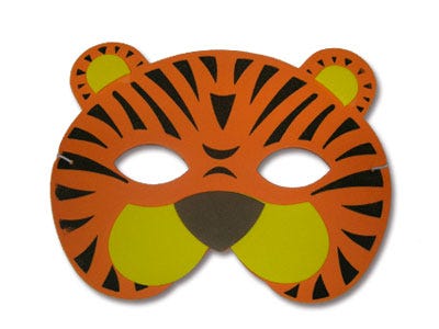 Маска тигра белая. Маска тигренка. Маска тигра. Маска тигра из тарелки. Тигр маска для детей.