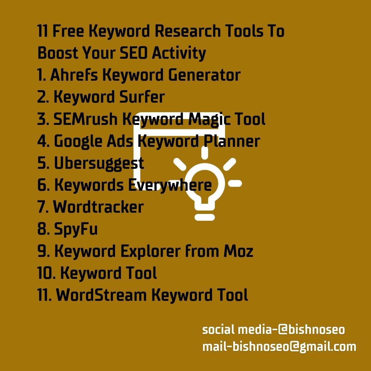 Top 11 Free Keyword Research Tools for 2024 | by Bishno Biswas | Dec, 2023  | Medium