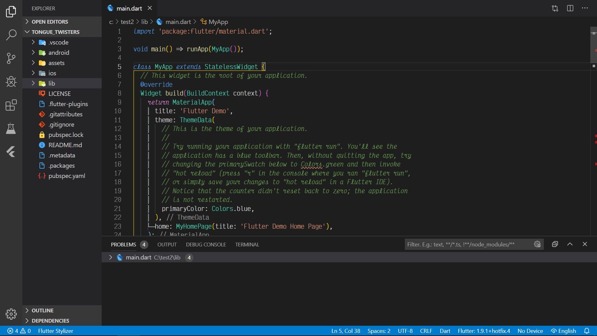 Visual Studio Code + Flutter. Tips, tricks, extensions