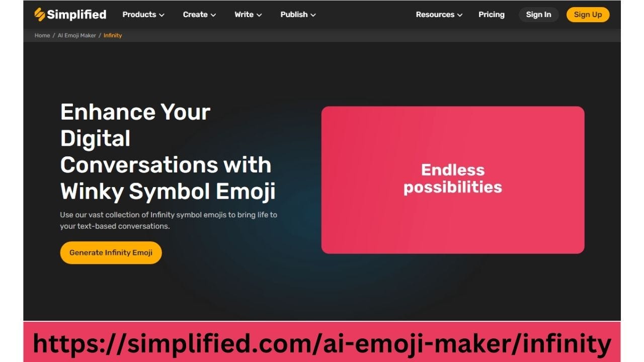 Infinity Emoji Maker – Medium