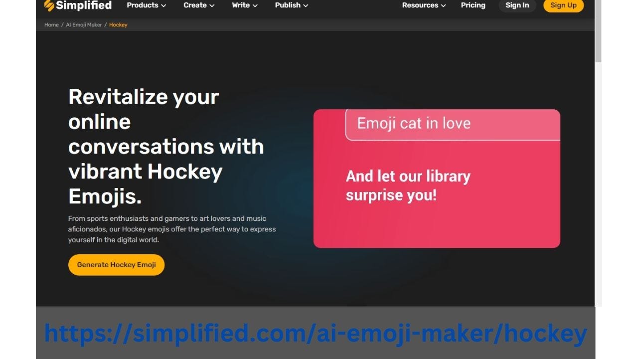 Hockey Emoji Maker Medium