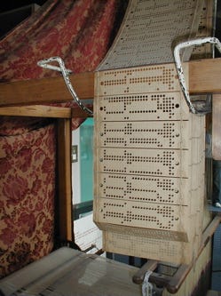 Jacquard Loom Cards. Image: Wikipedia