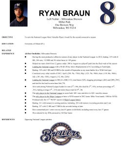 What We Learned: Ryan Braun gets some MVP Votes - Brew Crew Ball