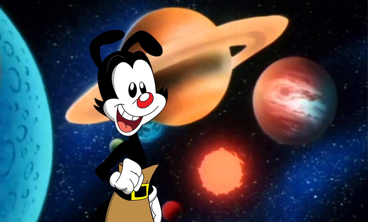 It's a Great Big Universe, Yakko Warner, by John Maher, The Dot and Line