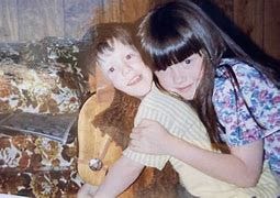 Amber Hagerman (left); Amber with her little brother Ricky (right). NCMEC