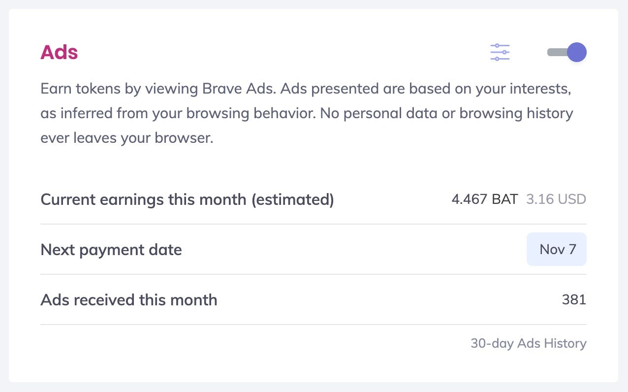 How Much I Earned Last Month Using the Brave Browser (payment proof) | by  Michael Johnson | Medium