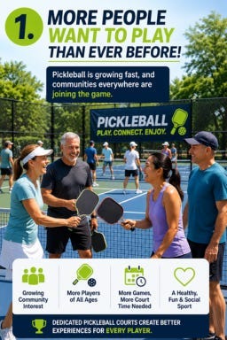 More People Want to Play pickleball