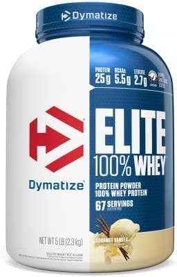Dymatize Elite 100% Whey Protein Powder, 25g Protein, 5.5g