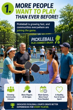 More People Want to Play pickleball