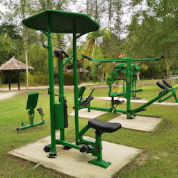 Open garden gym cheap equipment