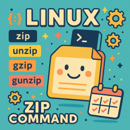 [Linux]檔案壓縮與解壓縮（zip、unzip、gzip、gunzip）