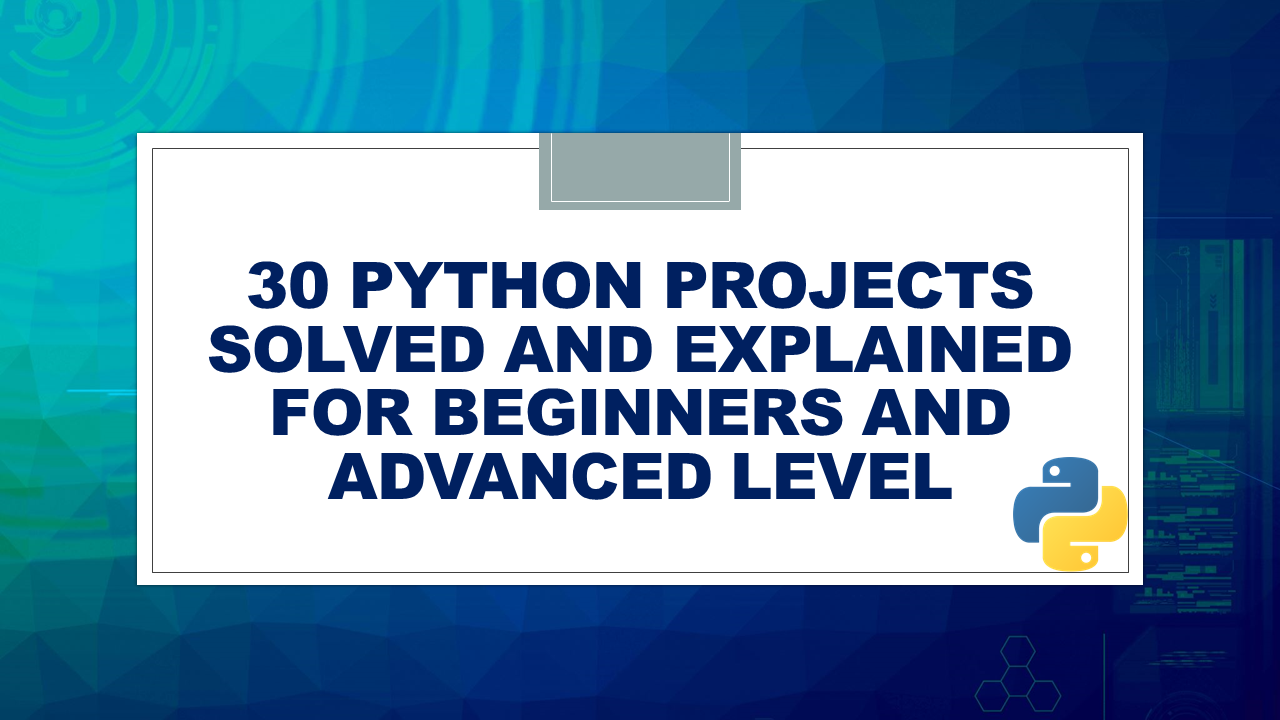 60 Python Projects with Source Code, by Aman Kharwal, Coders Camp