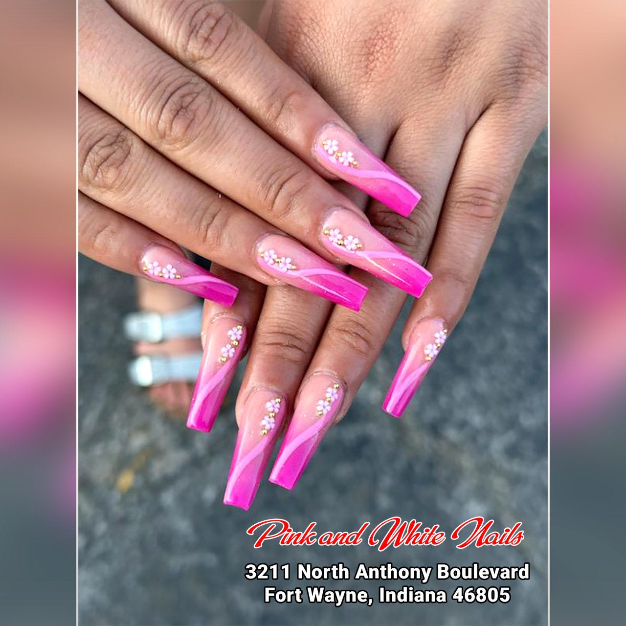 Pink and White Nails | Top #1 nail salon in Fort Wayne, IN 46805 - Pink and  White Nails Fort Wayne IN 46805 - Medium