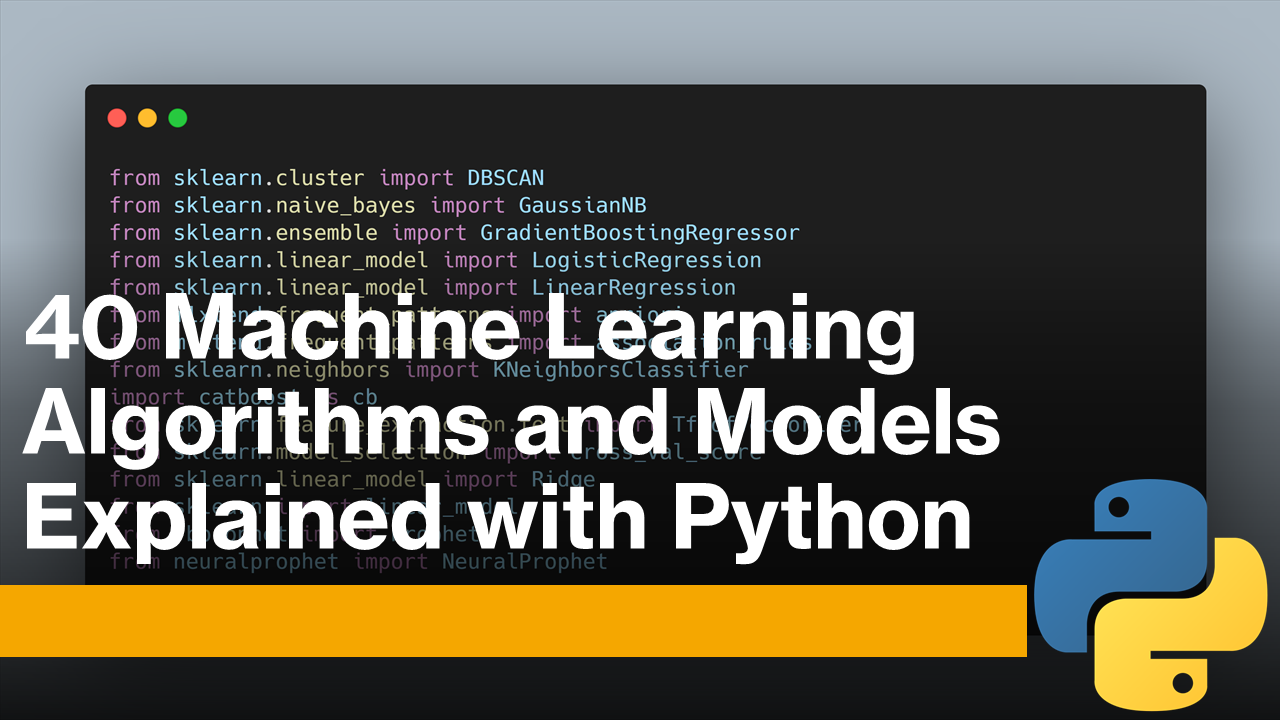 Machine learning code example hot sale python