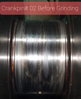 Damage of crankpin no. 02 of Daihatsu 8-DK32